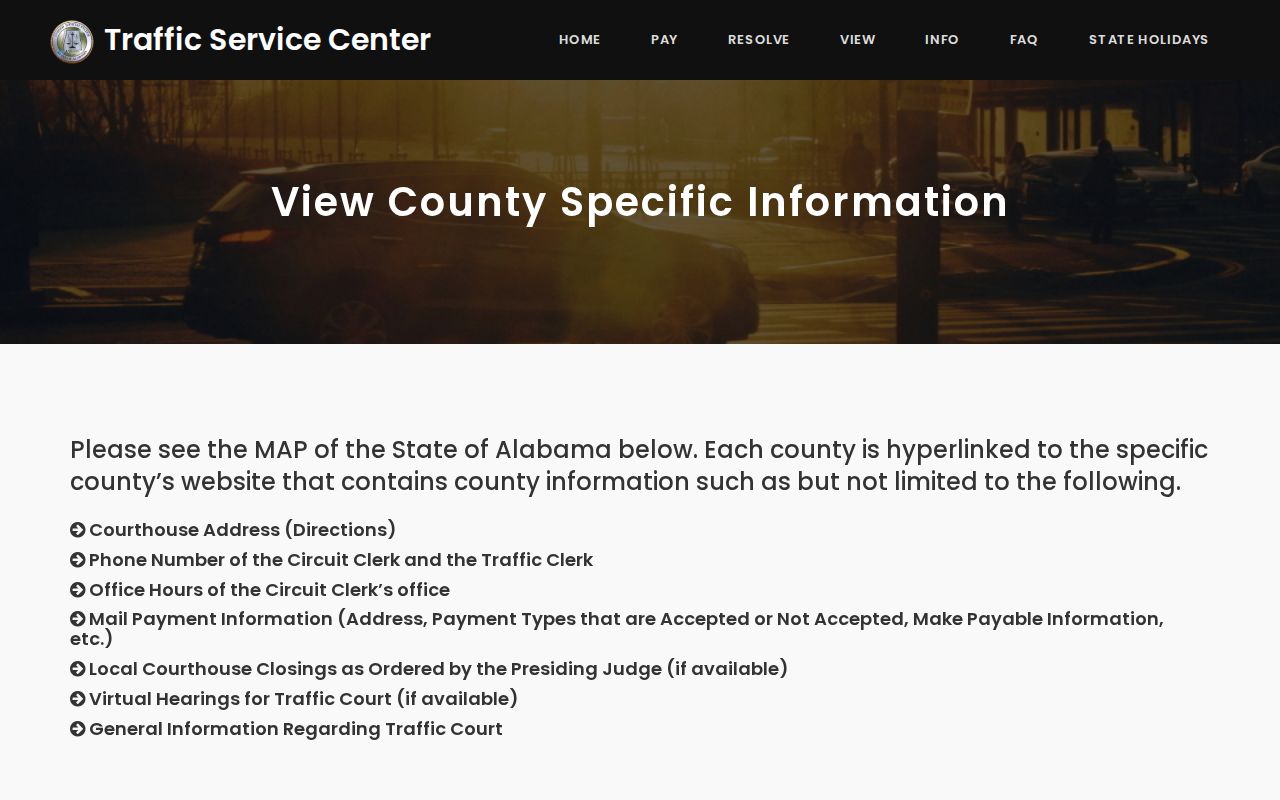 Dallas County traffic warrant court routing map