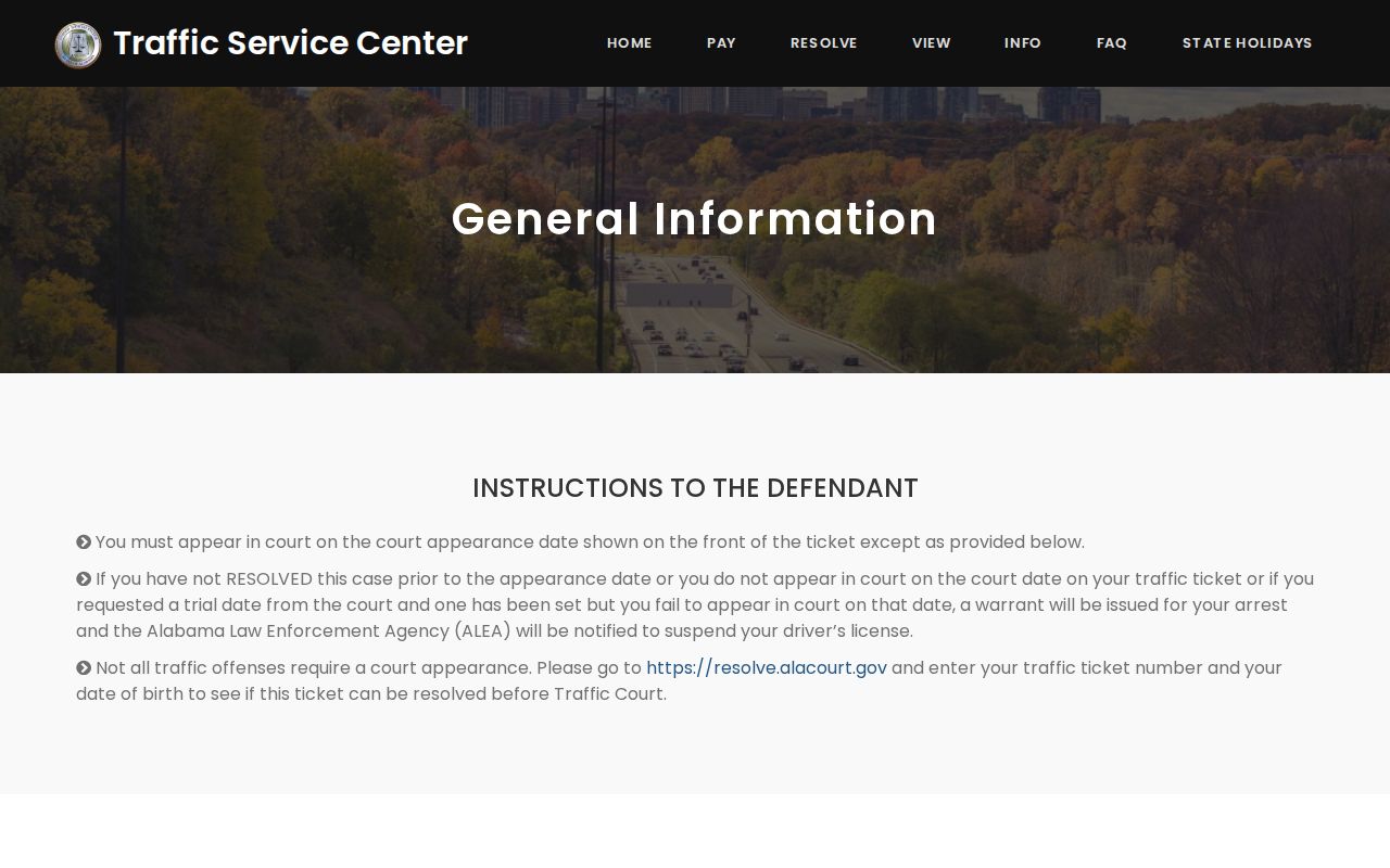 Dallas County traffic warrant and ALEA clearance guidance