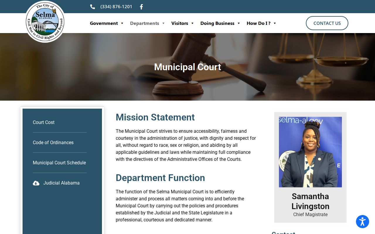Dallas County municipal court warrant hours and Selma court contact