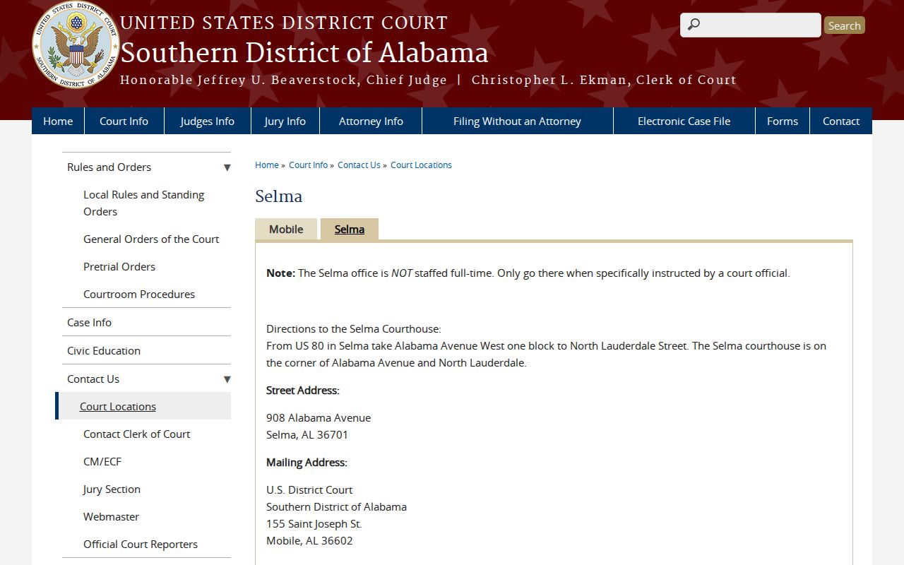 Dallas County most wanted Selma federal courthouse source