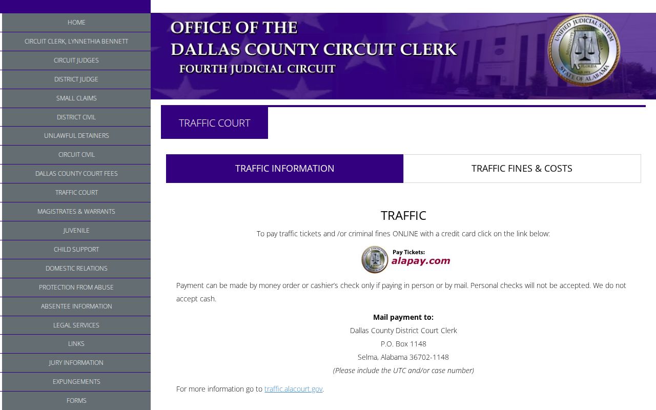 Dallas County traffic warrant court information